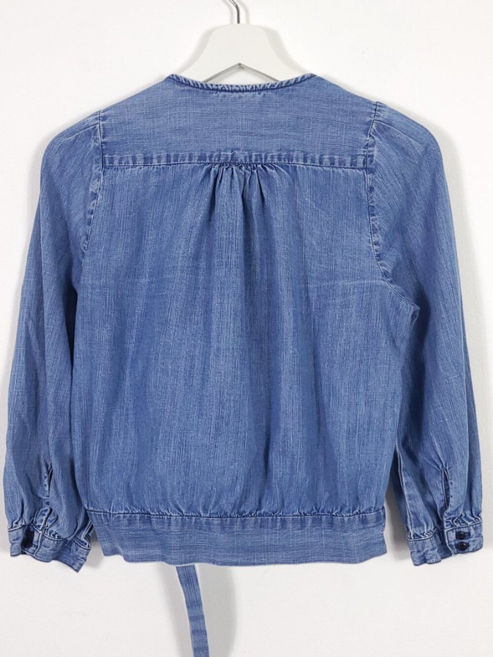 Madewell Denim Wrap Top - Picture 10 of 13